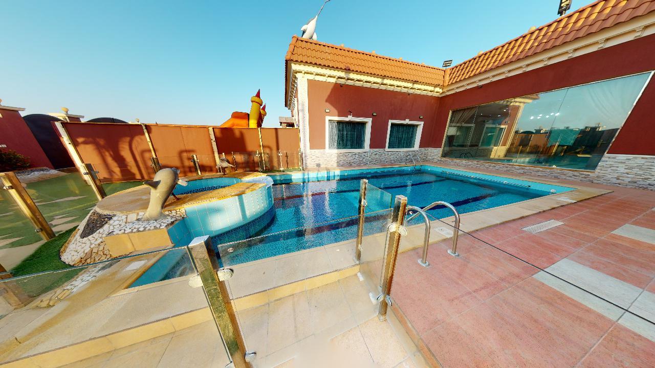 شاليه بتصميم أنيق ومسبح | 2881