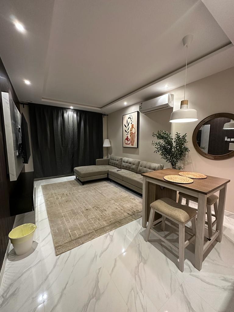 Elegant Apartment with Self Check-in | 3792 Living Room