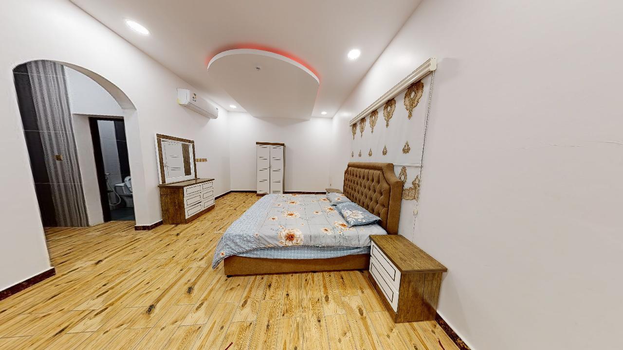 شاليه بتصميم مريح ومنطقة للشواء | 1539 غرفة نوم