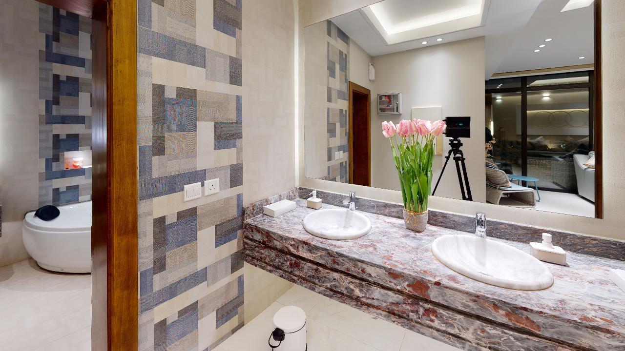 Comfy Chalet with Kids Playground | 63 Bathroom