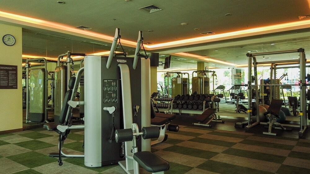 إكسكلوسيف 1 بد رومونث ووركينج روم آت سيتيابودي سكايجاردن أبارتمنت صالة الألعاب الرياضية