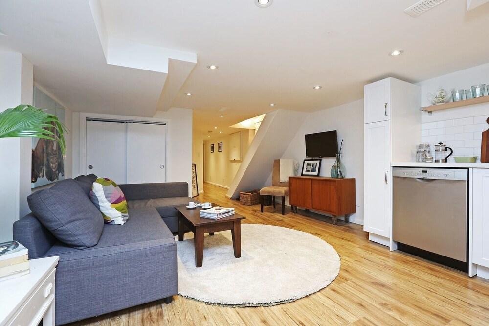 Applewood Suites - Danforth Basement Living Area