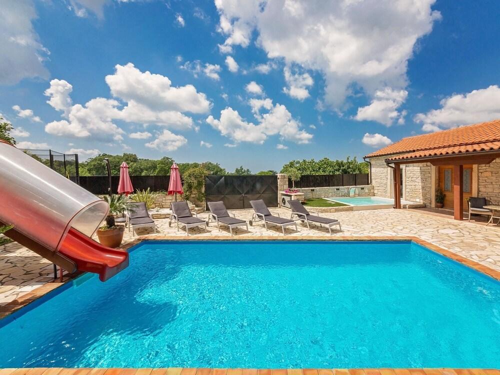 Perfect for Children, Garden With Pool, Playground and Walk in Whirlpool Waterslide
