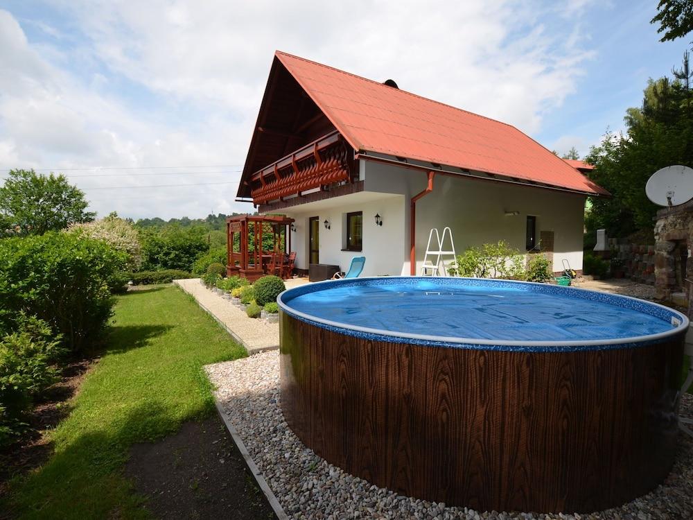 Modern Mansion in Benešov u Semil With Pool Exterior