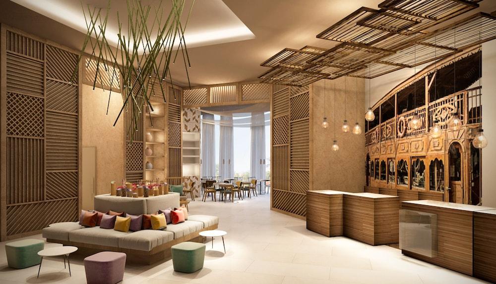 قرية سيتادينز الثقافية دبي، ووترفرونت الجداف منطقة الاستقبال