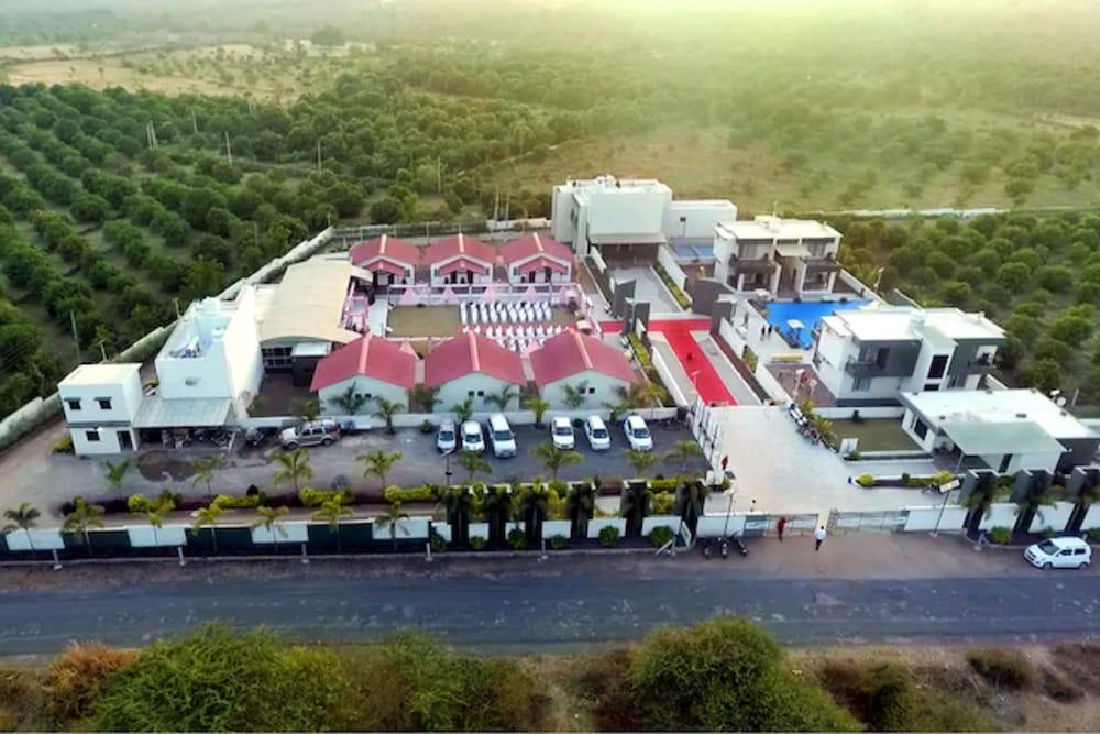 Gir Athiz Resort With Swimming Pool Aerial View