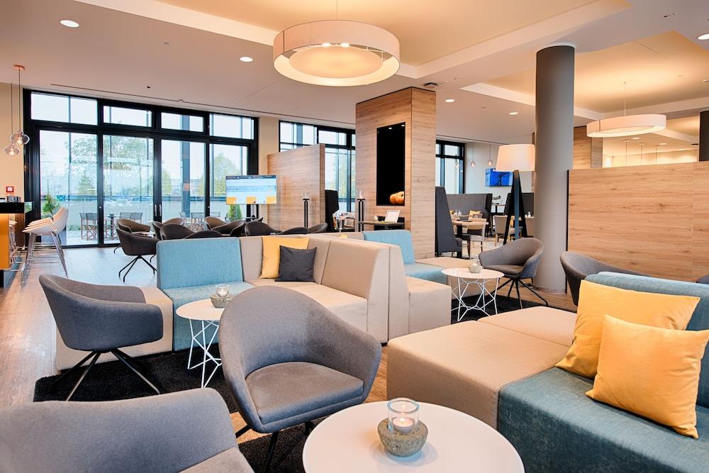 فندق لوجين في لايبزيغ منطقة الانتظار في الردهة