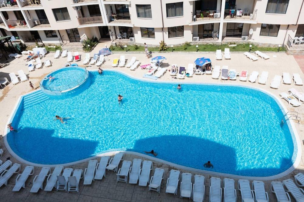 Studio with Balcony & Pool View Outdoor Pool